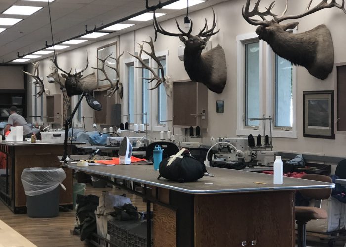 Montana Smoke jumpers parachute room