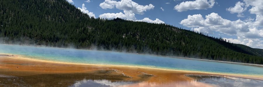 WY Yellowstone colorful hot springs WY Yellowstone colorful hot springs